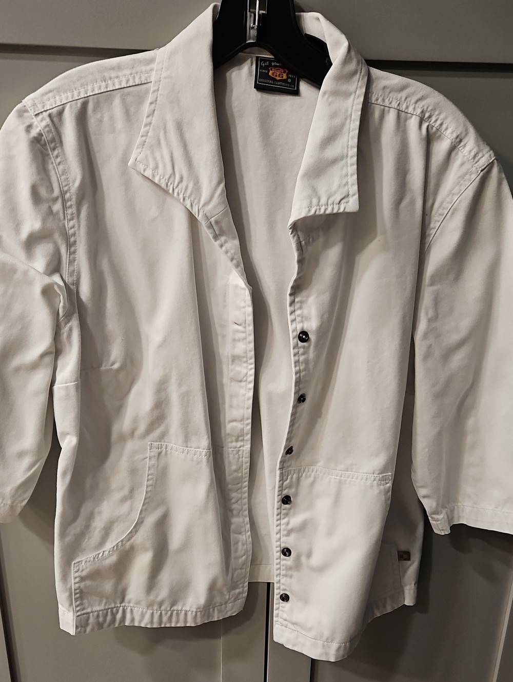 Route 66 White Lightweight Button-Front Shirt Jacket